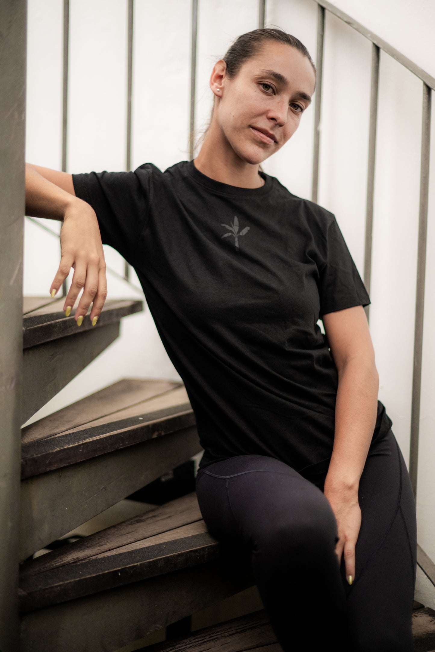 Baggy T-Shirt - Black with Black Logo
