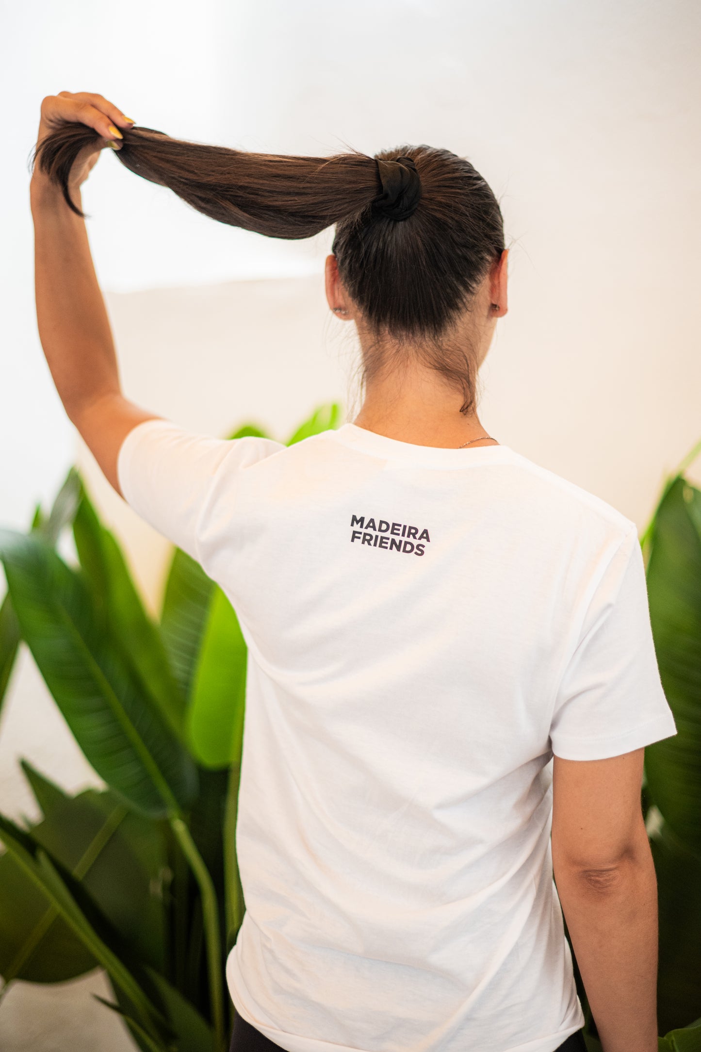 Normal T-Shirt - White with Black Logo