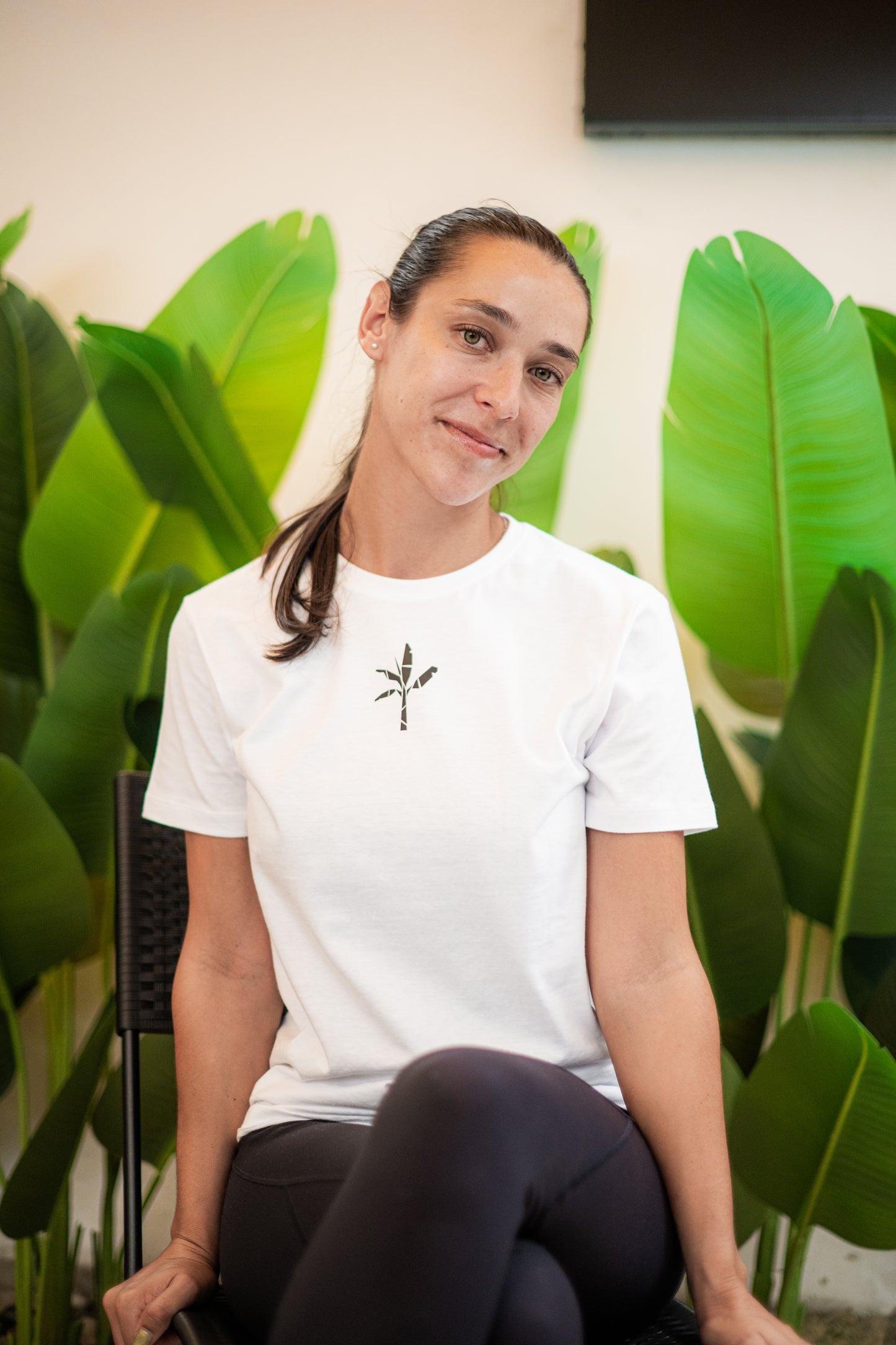 Normal T-Shirt - White with Black Logo