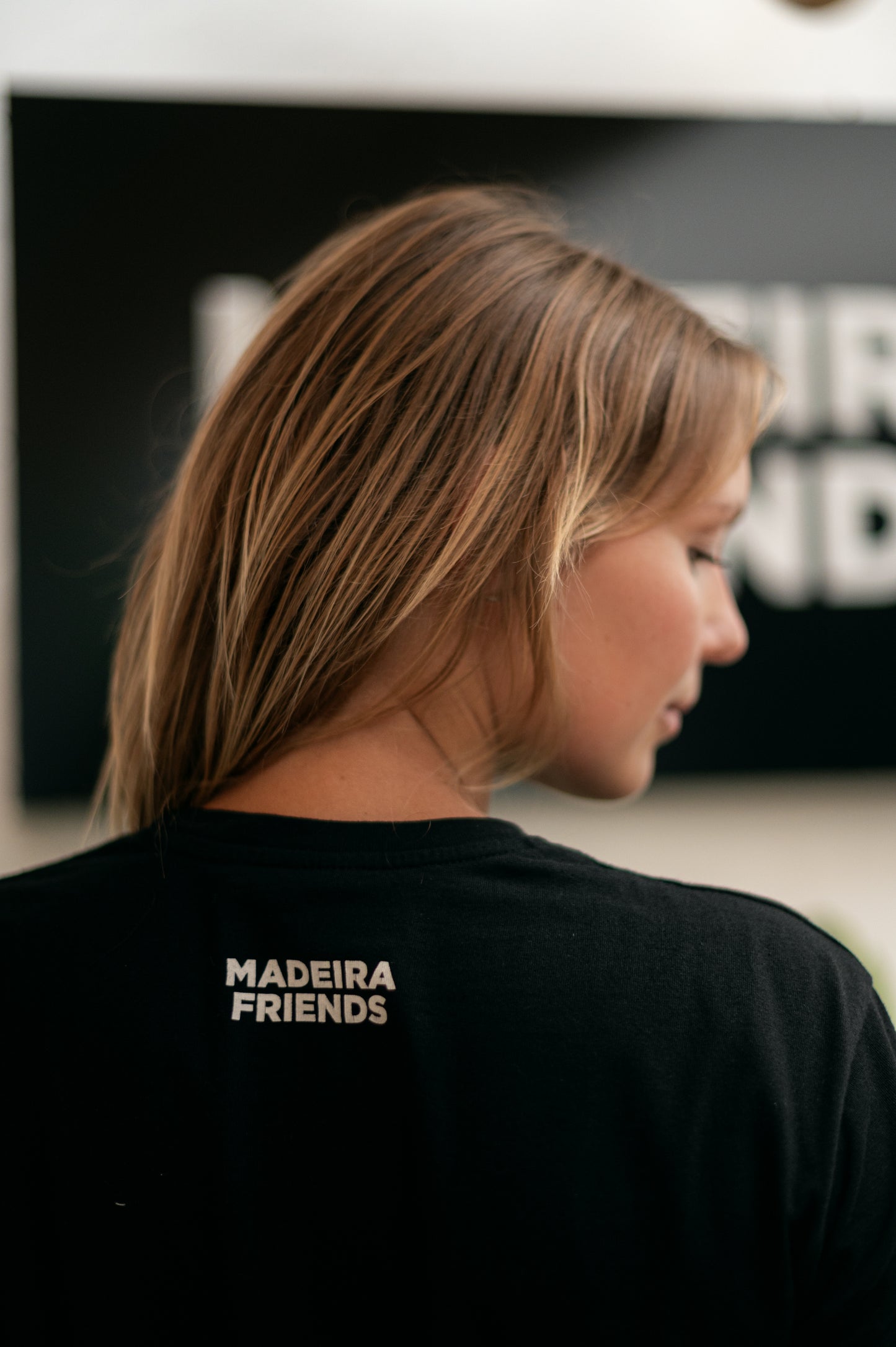 Normal T-Shirt - Black with White Logo