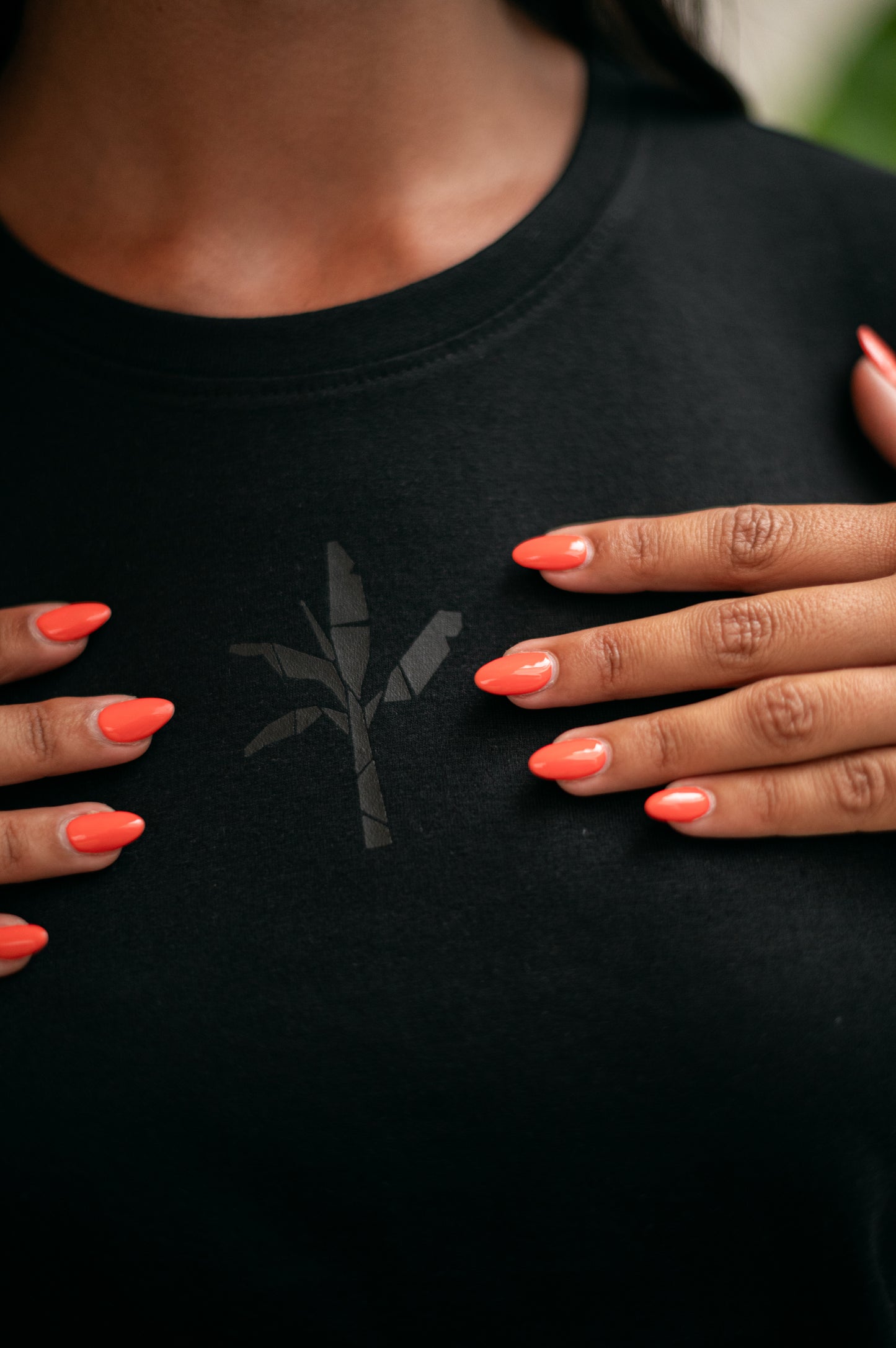 Normal T-Shirt - Black with Black Logo